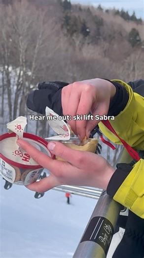 Never hitting the slopes without pocket Sabra again. | Sabra