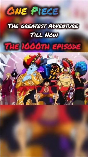 One Piece: 1000 ep. The Strawhats assembled. #anime #luffy #onepiece #wanoarc