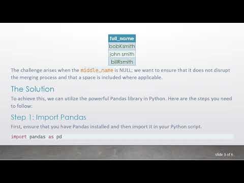 How to Create a Full Name Column Including NULL Strings in Python DataFrames