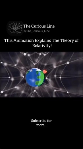 This animation explains the theory of relativity in a simple way 🌌 #music #viral #shorts #science