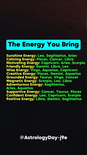 The Energy You Bring According to Your Zodiac Sign #zodiac #zodiacsigns #astrology #horoscope #tarot