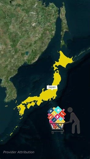 Japan After World War II #geography #shorts