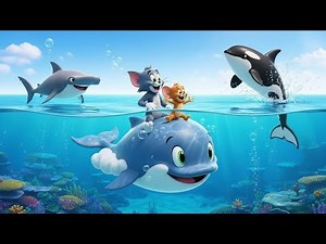 Tom and Jerry Enjoy the Ocean 🌊🐋🦈 Orca & Shark Fun | Cartoon Friendship
