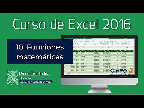 Funciones matemáticas en Excel