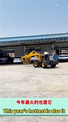 Using a loader to shovel and load soil doubles work efficiency. #wheelloader #loader