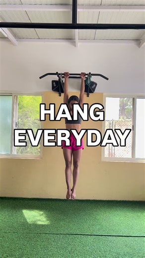 Amintha Jayant on Instagram: "HANG MORE HURT LESS! Hanging- The most underrated mobility drill: A basic bar hang can improve grip strength, core stability, and spinal alignment. It’s one of the simplest ways to counter long hours of sitting and screen time. What happens when you hang: • Spine decompresses • Shoulders open • Grip gets stronger • Core stabilises • Posture improves This single movement supports better lifting, fewer aches, and healthier joints. Simple move. Big Results. Just Hang! 