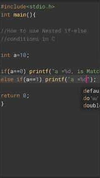 How to use nested if-else conditions in C language for beginners