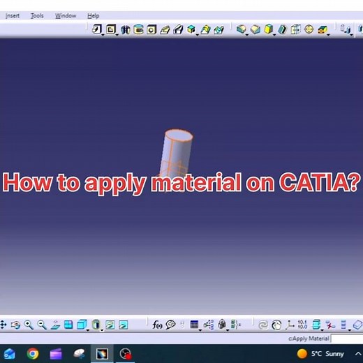 Apply Material in CATIA V5 in 30 Seconds 🤯 Beginner Tip #catiav5 #cadsoftware #enginuitylab #shorts