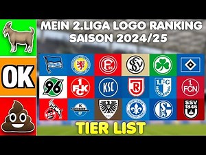 2. Bundesliga Logo Ranking Saison 2024/25! 👀⚽️