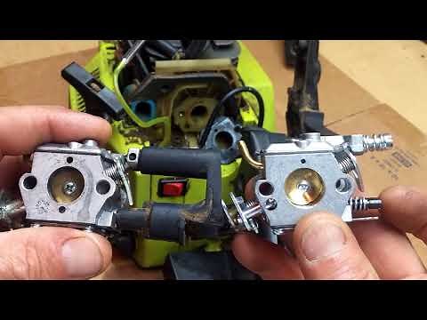 Replacing the Poulan chainsaw carburetor