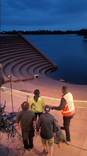 Mic Squeal at Riverside Amphitheater - Dusk Crocodile Peaks at Step
