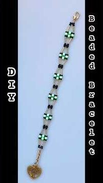 DIY beaded bracelet. Beading tutorial.#shorts #beadedbracelet #bracelet #jewelry #shorts