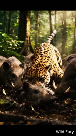 Jaguar's Epic Strike on Peccaries in Amazon!