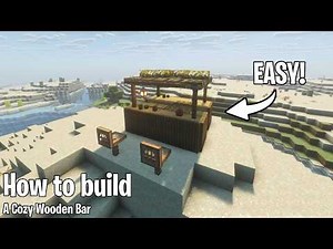 How to Build an Easy Cozy Bar in Minecraft (Simple Tutorial)
