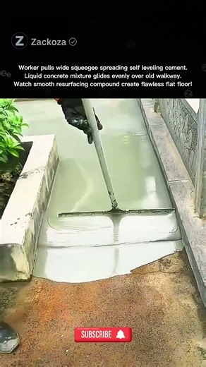 Self Leveling Cement Floor Resurfacing Application Technique