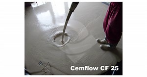 Litý cementový samonivelační potěr cemflow CF 25