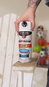 3.2K views · 52 reactions | A refreshed chair and summer vibes - what could be better? ☀️ Don't forget to enter into our Prep for the Summer Giveaway! Products used: Stops Rust Universal Bonding Primer and Stops Rust Custom Spray 5-in-1 in Flat White | Rust-Oleum | Facebook