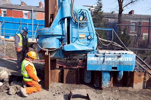 Silent Piling (Vibration Free / Giken) | Sheet Piling (UK) Ltd