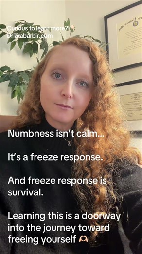 The dangerous truth about emotional numbness #nervousystemhealing #selfawareness
