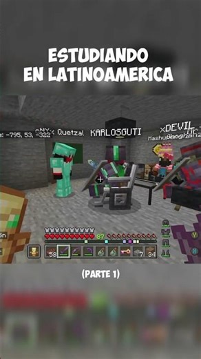 We started playing school in Minecraft 😂🏫