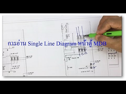การอ่าน Single Line Diagram หน้าตุ้ MDB