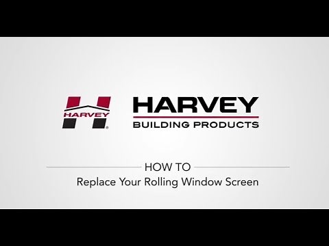How To Replace Your Harvey Rolling Window Screen