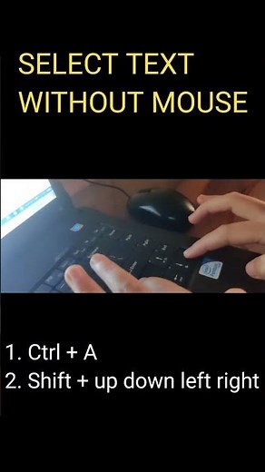 Select Text without mouse in MS WORD #msword #computerkeys #office #computer1 #laptop #functionkeys