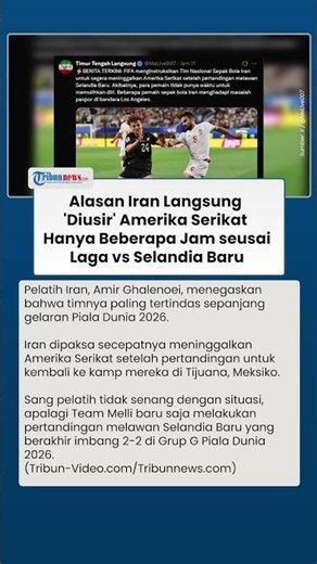 Iran Dipaksa Langsung Tinggalkan AS seusai Tanding Lawan Selandia Baru, Ghalenoei: Paling Tertindas