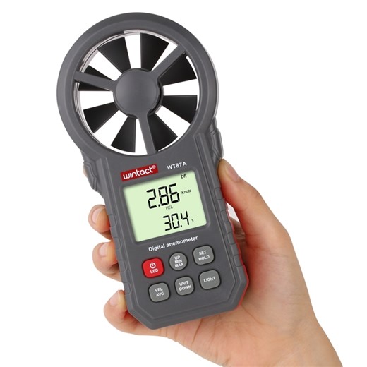 30m/s Wind Speed Air Velocity Temp Gauge Meter Portable Digital Anemometer C/F Thermometer Wind Cold Indicator LED Backlight - AliExpress 1420