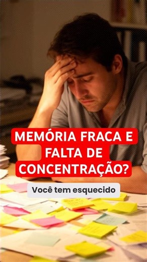 Memória fraca e falta de concentração?