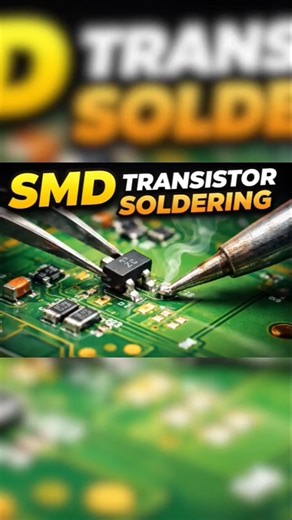 How to Solder SMD Transistors Like a Pro! 🛠️⚡#Soldering #Electronics #DIYElectronics