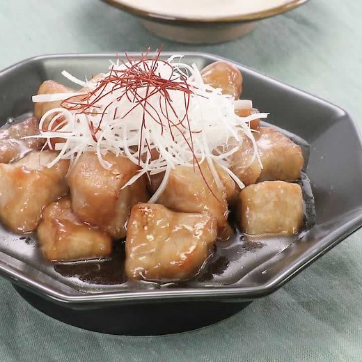 カレー用豚肉を使って♪ 角切り豚の黒酢あんのレシピ動画・作り方 | デリッシュキッチン