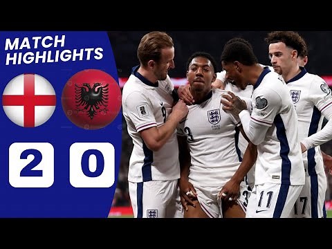 England vs Albania (2-0) HIGHLIGHTS | Kane & Lewis Skelly Goal vs Albania.