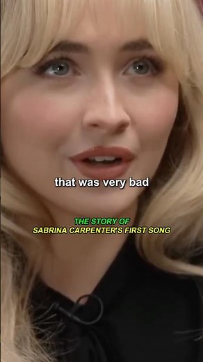 The Story of Sabrina Carpenter's First Song #sabrinacarpenter