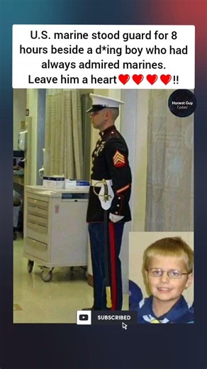 A Marine Stood Guard for 8 Hours Beside a Dying Boy Who Always Admired Him ❤️😢 #shorts