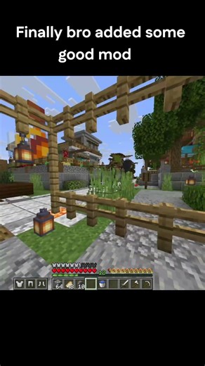 Finally bro added some good mod #minecraftshorts #minecraft #minecraftmemes