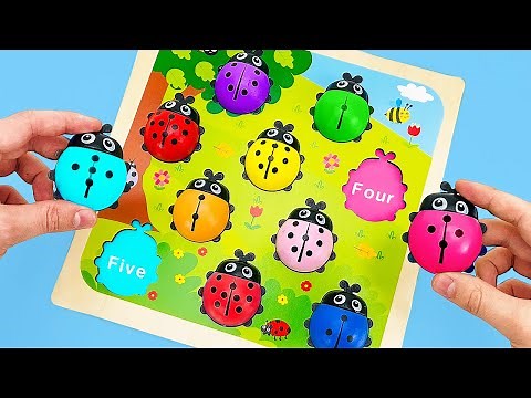 NEW Best Learning Colors & Numbers with Ladybugs | Count 1 to 10 | Preschool Toddler Learning Video