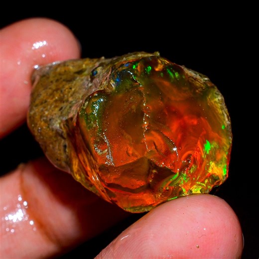 Opal Rough, Ethiopian Opal Raw, Multi Fire Opal Raw, Loose Gemstone Welo Oil Opal Raw, Big Opal Rough, Opal Specimens Raw, 66 Ct, L-545 - Etsy