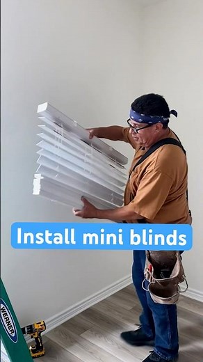 How to Install Mini Blinds