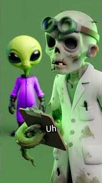 Alien vs Zombie Funny Science Lab Sketch #alien #zombie #comedy