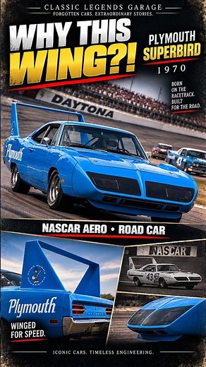 Why Did Plymouth Put a Wing This High on a Road Car? — Superbird