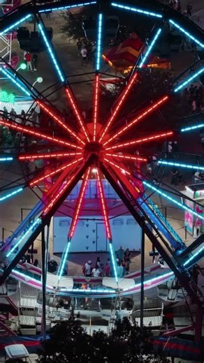 DJI Air 3S 4k night footage makes the Comal County Fair look straight out of a movie!!!🎥