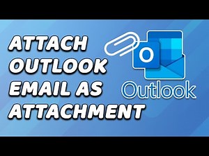 How to Attach Outlook Email As Attachment (EASY!!)