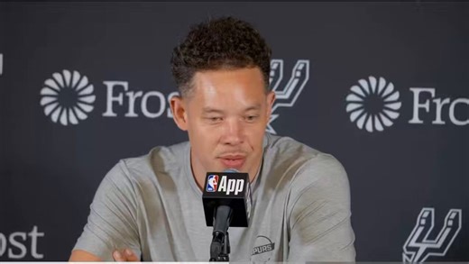 Mitch Johnson on De'Aaron Fox:"He's shown in this league he can put up big numbers.. he's given the basketball to Dylan Harper and Steph Castle.. he can take over the game and dominate.. I think he is the most unsung reason why this has all worked."#GoSpursGo #PorVida