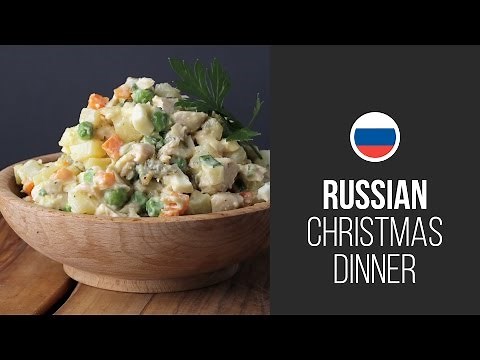 Famous Olivier Salad (Stolichny Salad) || Russian Christmas Dinner || Christmas & New Year Recipes
