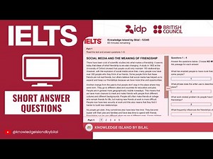 Computer Delivered IELTS Reading Test with Answers 2025 | IELTS Reading Short Answer Questions