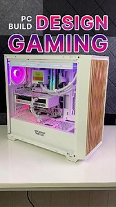 White Edition PC 😍 #PC #Build | Gold One Computer