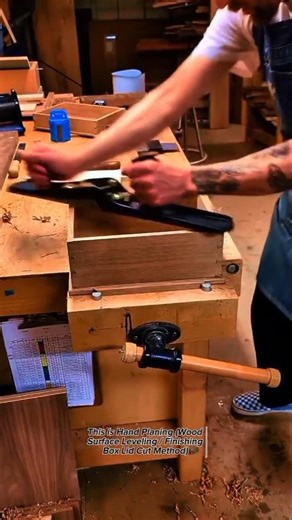 Precision Woodworking: Cutting a Perfect Box Lid Using Hand Planing Technique