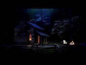 Soothing Nature Sounds - Whippoorwill Birds Sound, Coyote, Calm Stream At Night