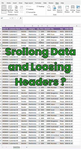 Make Excel Scrolling Easy 😎